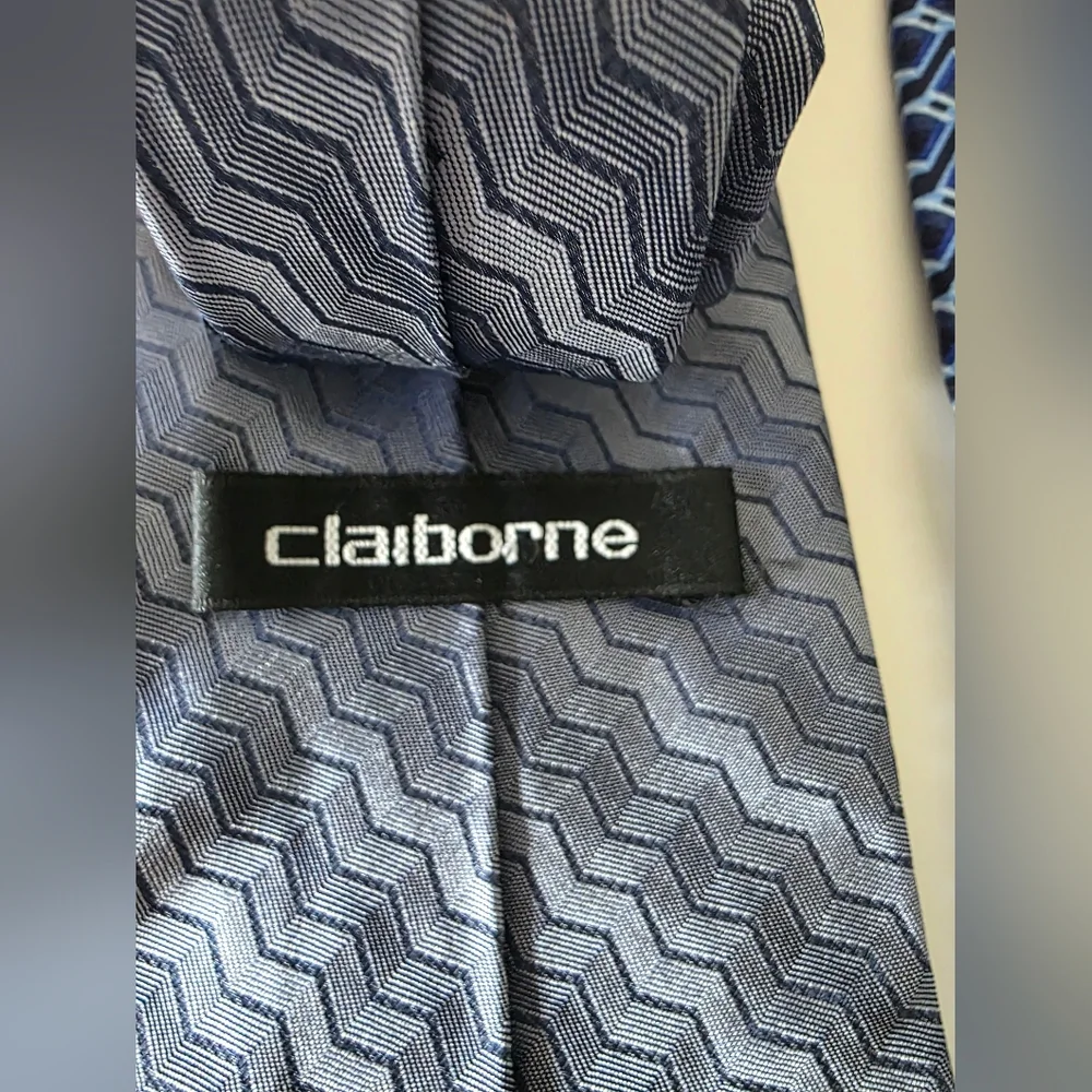 Men's Neckwear Bundle Lot 3 Neck Ties Claiborne Stafford Kenneth Cole